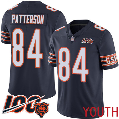 Chicago Bears Limited Navy Blue Youth Cordarrelle Patterson Home Jersey NFL Football #84 100th Season->youth nfl jersey->Youth Jersey